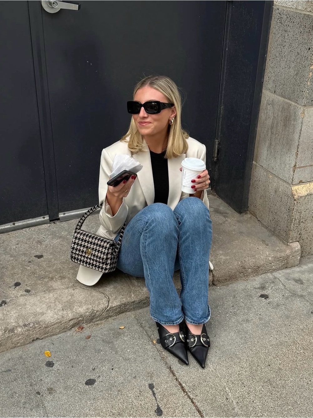 ANINE BING Zoe Mules in Black 39